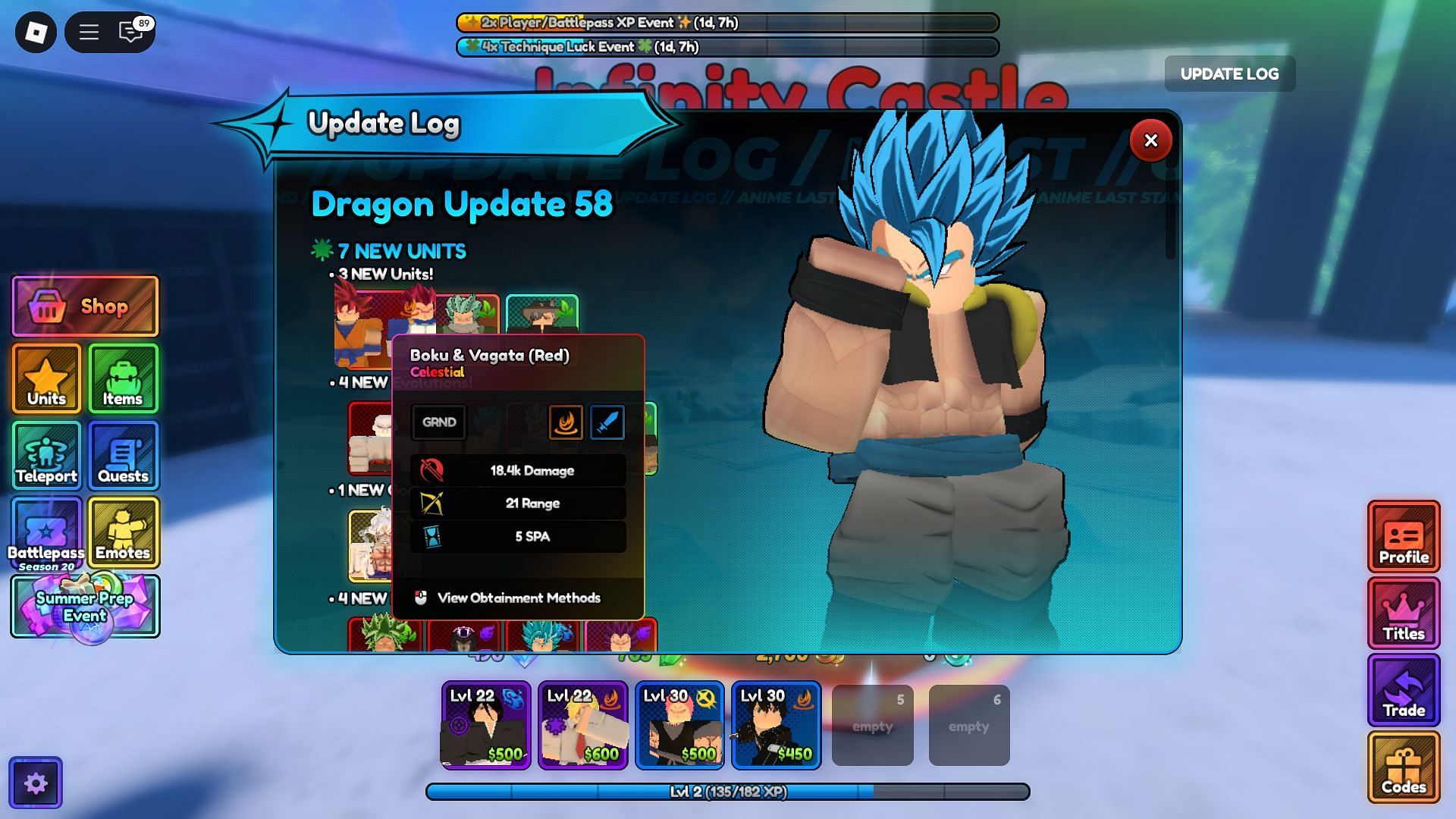 Bogata in the update log (Image via Roblox)